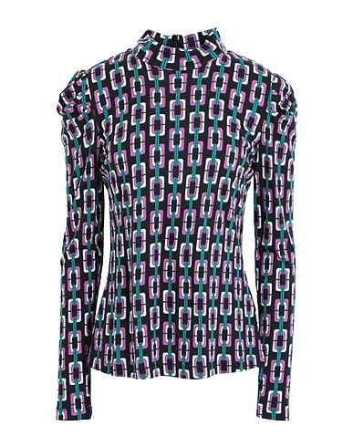 DIANE VON FURSTENBERG T-shirt Black 72% Lyocell, 28% Wool