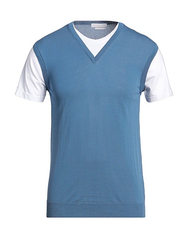 DANIELE FIESOLI Sweater Slate blue 100% Cotton