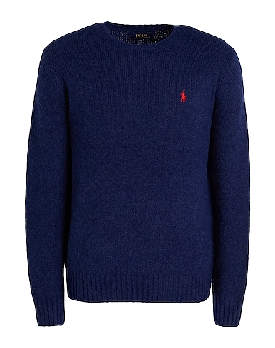 POLO RALPH LAUREN Jumper  TEXTURED CREWNECK SWEATER 
 Midnight blue 42% Wool, 38% Alpaca wool, 20% Recycled nylon