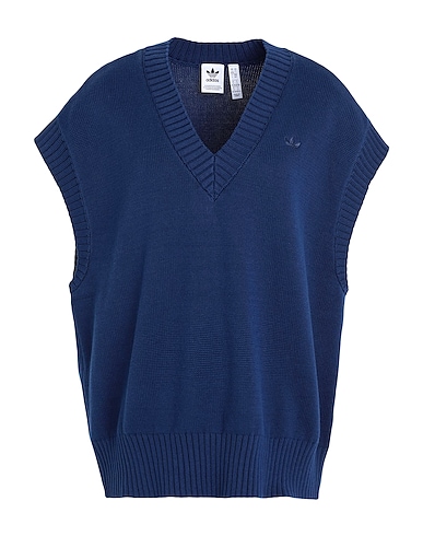ADIDAS ORIGINALS Jumper KNIT VEST Navy blue 100% Cotton