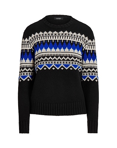 LAUREN RALPH LAUREN Pullover GEO-MOTIF WOOL-BLEND CREWNECK SWEATER
55% Laine, 25% Nylon recyclé, 20% Coton
