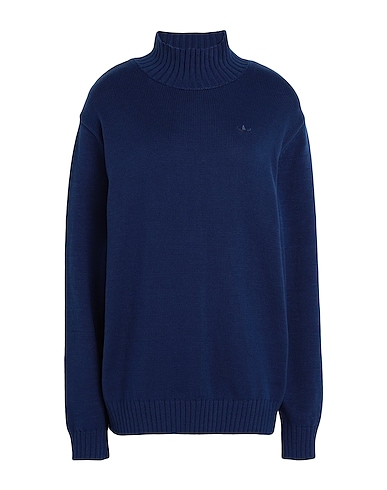 ADIDAS ORIGINALS Rollkragenpullover KNIT JUMPER Marineblau 100% Baumwolle