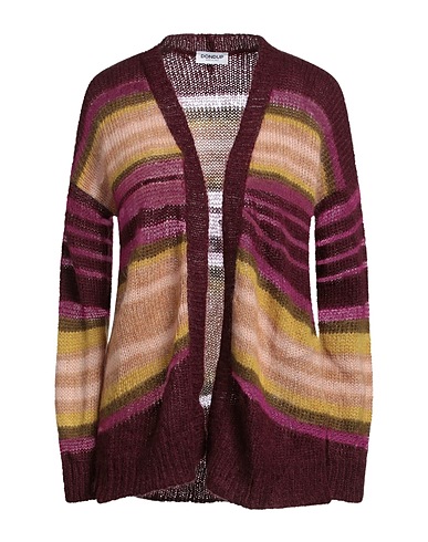 DONDUP Cardigan Plum 50% Mohair wool, 32% Polyamide, 18% Wool