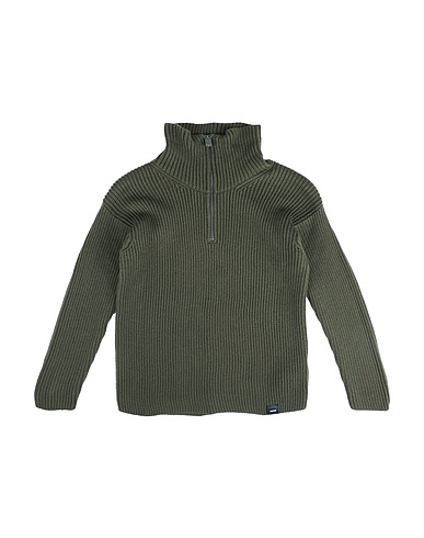 ASPESI Polo neck Military green 100% Wool