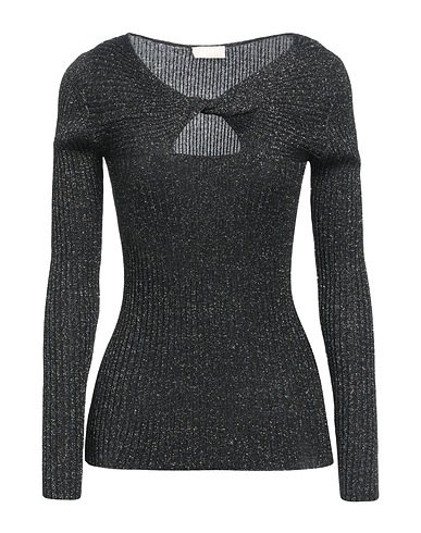 LIU •JO Sweater Black 70% Viscose, 19% Polyester, 11% Metallic Polyester