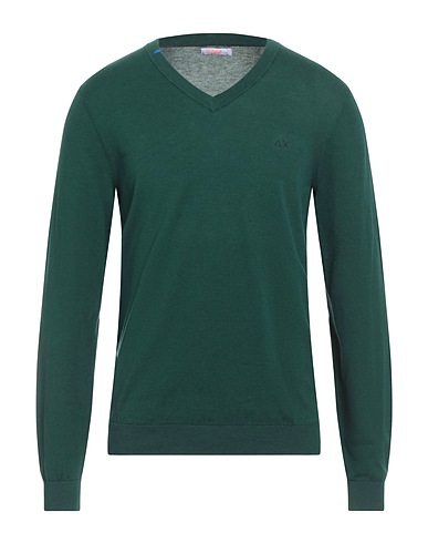 SUN 68 Jumper Dark green 100% Cotton