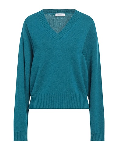 MAJESTIC FILATURES Jumper Deep teal 70% Wool, 30% Cashmere