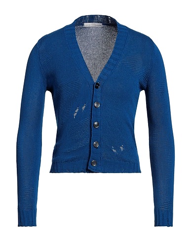 GREY DANIELE ALESSANDRINI Cardigan Blue 100% Cotton