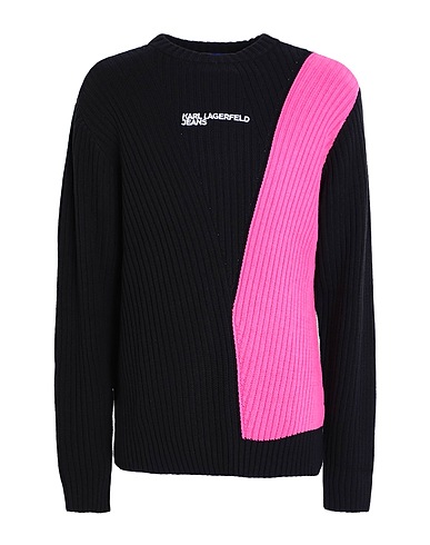KARL LAGERFELD JEANS Jumper Black 60% Cotton, 40% Acrylic