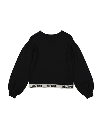 MOSCHINO TEEN Jumper Black 90% Viscose, 10% Cashmere, Acetate, Metallic fiber, Polyamide