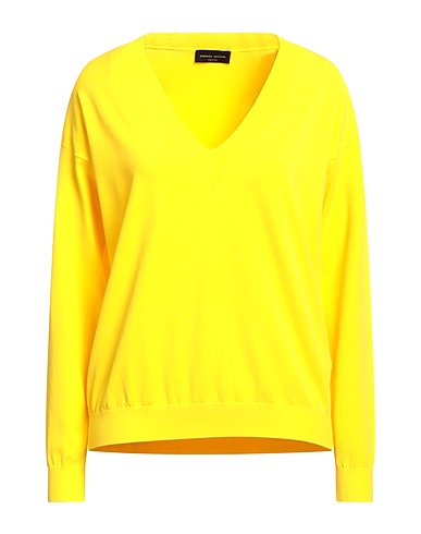 ROBERTO COLLINA Jumper Yellow 83% Viscose, 17% Polyester