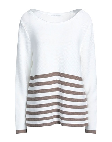 HUBERT GASSER Jumper White 100% Cotton