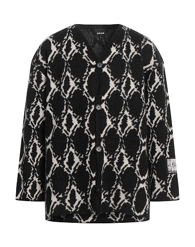 JUST CAVALLI Cardigan Black 40% Wool, 36% Acrylic, 12% Polyamide, 12% Mohair wool