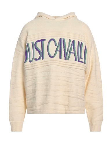JUST CAVALLI Jumper Ivory 31% Polyamide, 29% Acrylic, 16% Cotton, 12% Wool, 12% Synthetic fibers