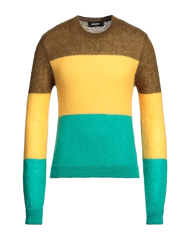 DSQUARED2 Jumper Yellow 67% Mohair wool, 28% Polyamide, 5% Wool