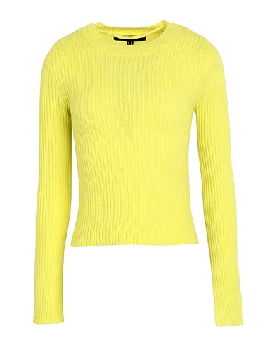 VERO MODA Pullover Giallo 50% Poliestere riciclato, 21% Poliestere, 15% Acrilico, 11% Fibre sintetiche, 3% Lana