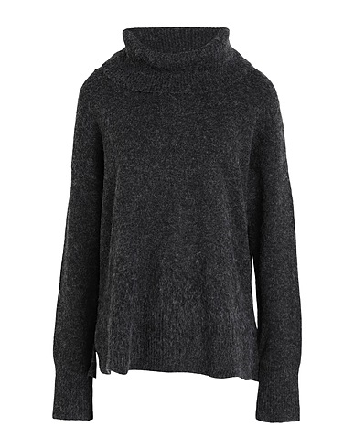 VERO MODA Polo neck Charcoal 52% Recycled polyester, 42% Polyester, 3% Elastane, 3% Nylon