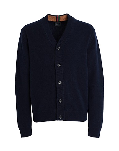 PS PAUL SMITH Cardigan Midnight blue 100% Merino Wool