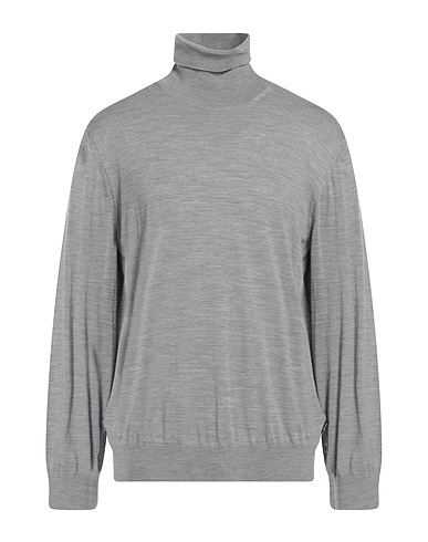 Z ZEGNA Polo neck Light grey 100% Wool
