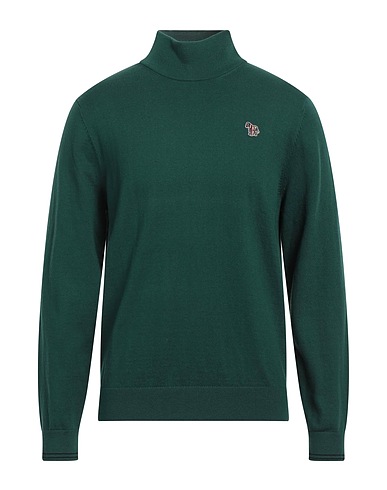 PS PAUL SMITH Rollkragenpullover Dunkelgrün 60% Baumwolle, 30% Nylon, 10% Wolle