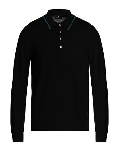 PS PAUL SMITH Pullover Nero 100% Lana Merino