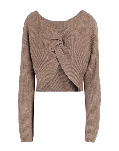 PIECES Jumper Khaki 52% Recycled polyester, 26% Acrylic, 13% Synthetic fibers, 6% Alpaca wool, 3% Wool