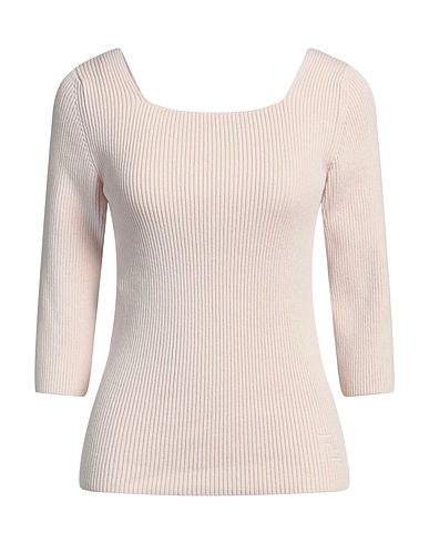FENDI Sweater Light pink 80% Cotton, 15% Polyamide, 5% Elastane