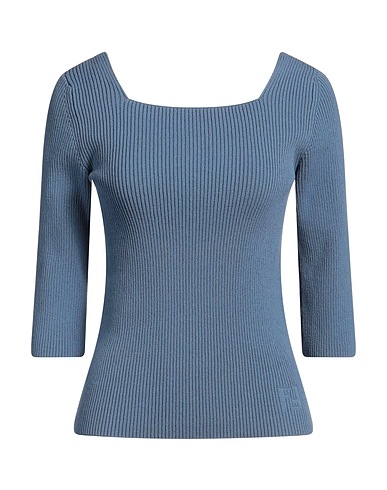 FENDI Jumper Pastel blue 80% Cotton, 15% Polyamide, 5% Elastane
