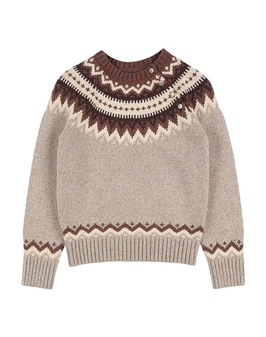 POLO RALPH LAUREN Jumper Beige 80% Wool, 20% Nylon, Cotton