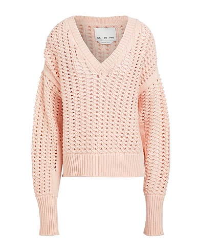 SA SU PHI Cashmere jumper Light pink 100% Cashmere