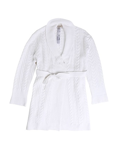 TWINSET Cardigan White 50% Viscose, 25% Polyamide, 25% Polyester