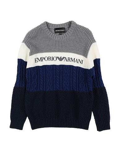 EMPORIO ARMANI Jumper Grey 50% Acrylic, 50% Virgin Wool, Polyamide, Elastane