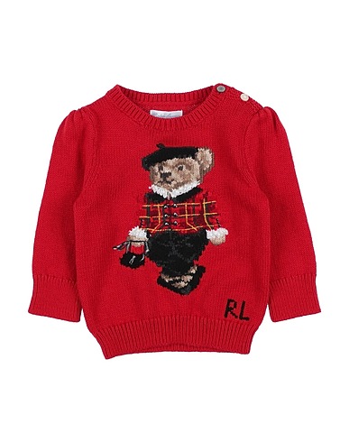 POLO RALPH LAUREN Jumper Polo Bear Cotton-Blend Sweater
 Red 100% Cotton, Wool, Viscose, Cashmere, Other Fibres