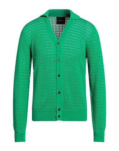 ROBERTO COLLINA Cardigan Verde 100% Cotone