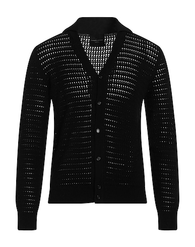 ROBERTO COLLINA カーディガン ブラック コットン 100%