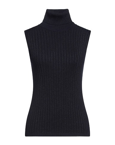 MAJESTIC FILATURES Polo neck Midnight blue 54% Organic cotton, 24% Viscose, 15% Elastane, 7% Metallic fiber