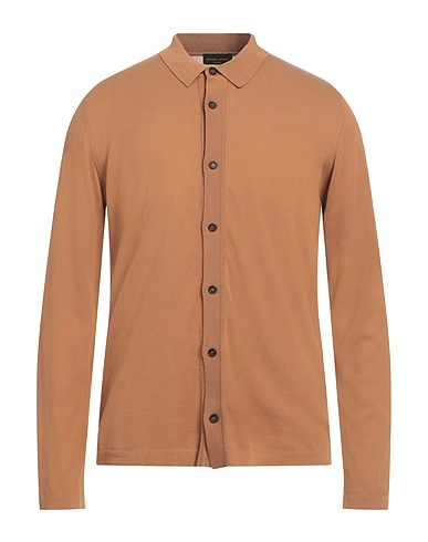 ROBERTO COLLINA Cardigan Cammello 100% Cotone