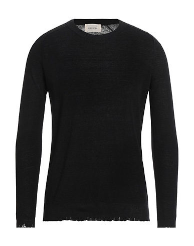 ATOMOFACTORY Pullover Nero 75% Lino, 25% Cotone