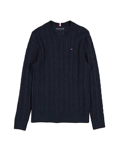 TOMMY HILFIGER Pullover Blu notte 60% Cotone, 40% Acrilico