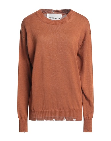 AMARANTO Sweater Camel 100% Cotton
