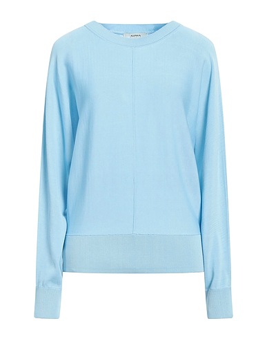 ALPHA STUDIO Pullover Celeste 100% Cotone