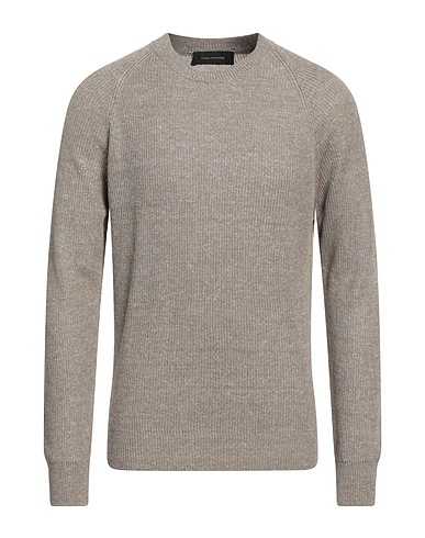 TAGLIATORE Jumper Taupe 68% Linen, 32% Cotton