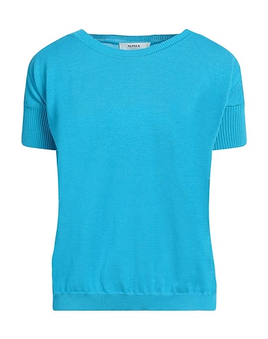 ALPHA STUDIO Sweater Azure 100% Cotton