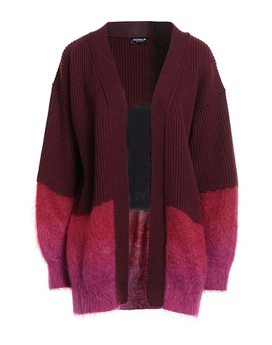 DONDUP Cardigan Burgundy 75% Wool, 15% Mohair wool, 10% Polyamide