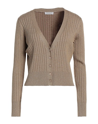 MAJESTIC FILATURES Cardigan Camel 54% Organic cotton, 24% Viscose, 15% Elastane, 7% Metallic fiber
