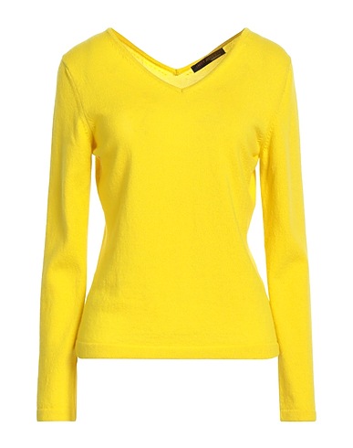 INCENTIVE! Maglia in Cachemire Giallo 100% Cachemire