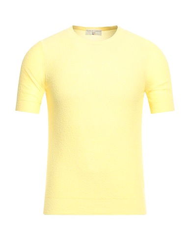 FILIPPO DE LAURENTIIS Sweater Pastel yellow 65% Cotton, 35% Polyamide