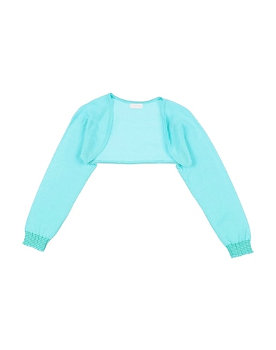 LE GIOVANI DI STELLA Shrug Turquoise 100% Cotton