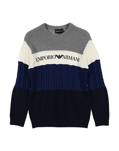 EMPORIO ARMANI Jumper Blue 50% Acrylic, 50% Virgin Wool, Polyamide, Elastane