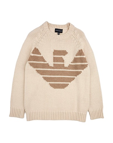 EMPORIO ARMANI Jumper Beige 50% Virgin Wool, 50% Acrylic
